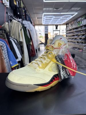 J5 x OFF-WHITE  “SAIL”  (SZ 12.5)  WORN 1x/ OG ALL
