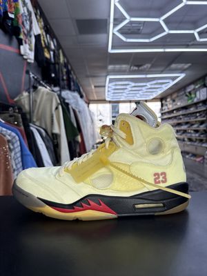 J5 x OFF-WHITE  “SAIL”  (SZ 12.5)  WORN 1x/ OG ALL