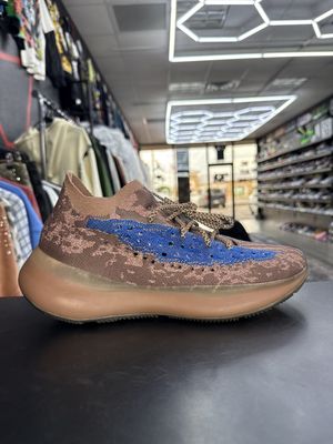 YZY 380 “AZURE REFLECTIVE”  (SZ 9.5)  USED/OG BOX
