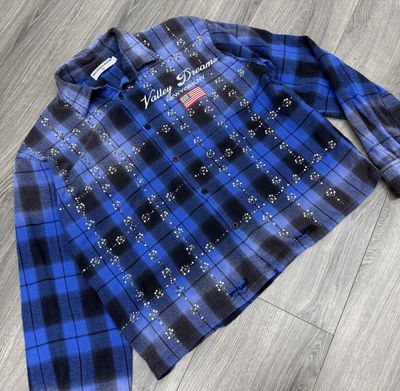 VALE FOREVER FLANNEL “THE BLUES”  (MEDIUM)  PRE-OWNED