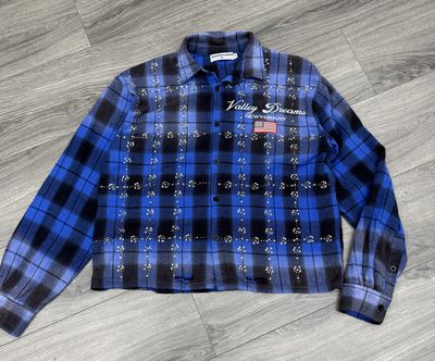 VALE FOREVER FLANNEL “THE BLUES”  (MEDIUM)  PRE-OWNED