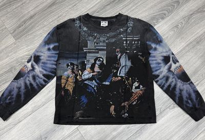 VALE FOREVER LONG-SLEEVE  “METAL RENAISSANCE/BLK”  (MEDIUM)  PRE-OWNED