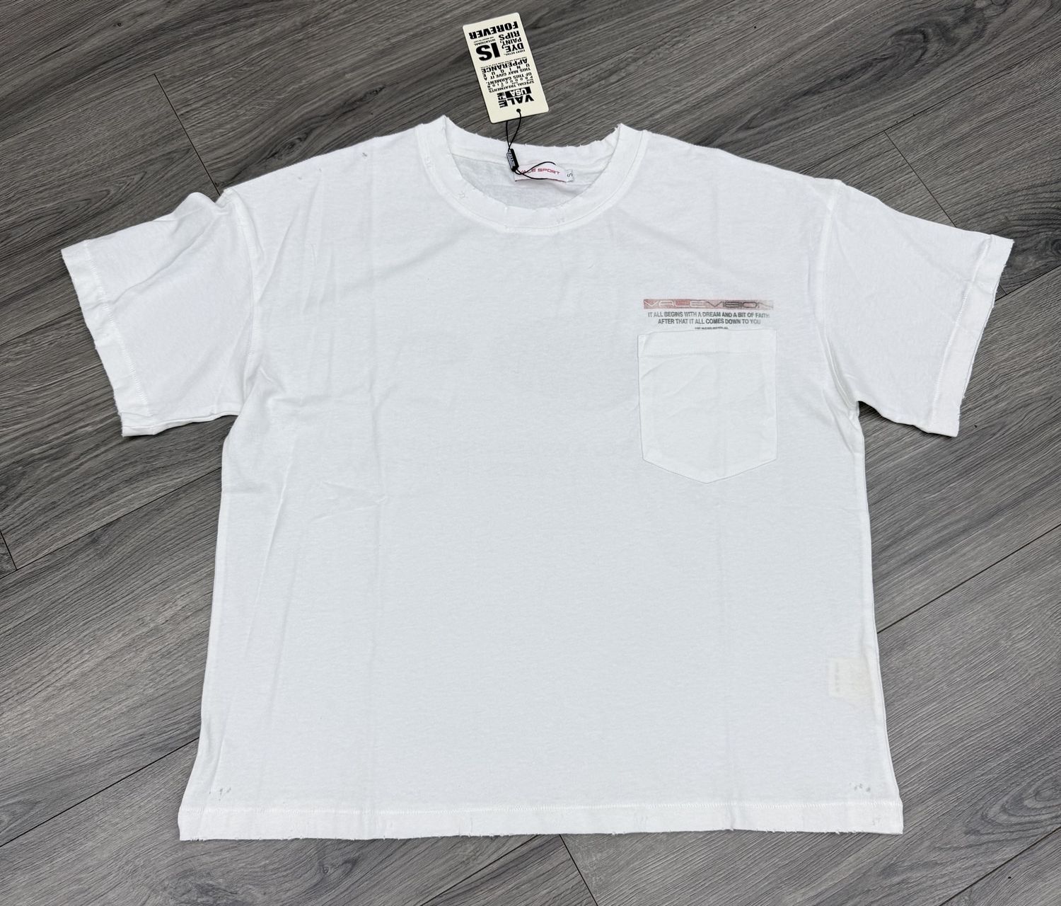 VALE FOREVER TEE “VISION/WHT”  (SMALL)  NEW