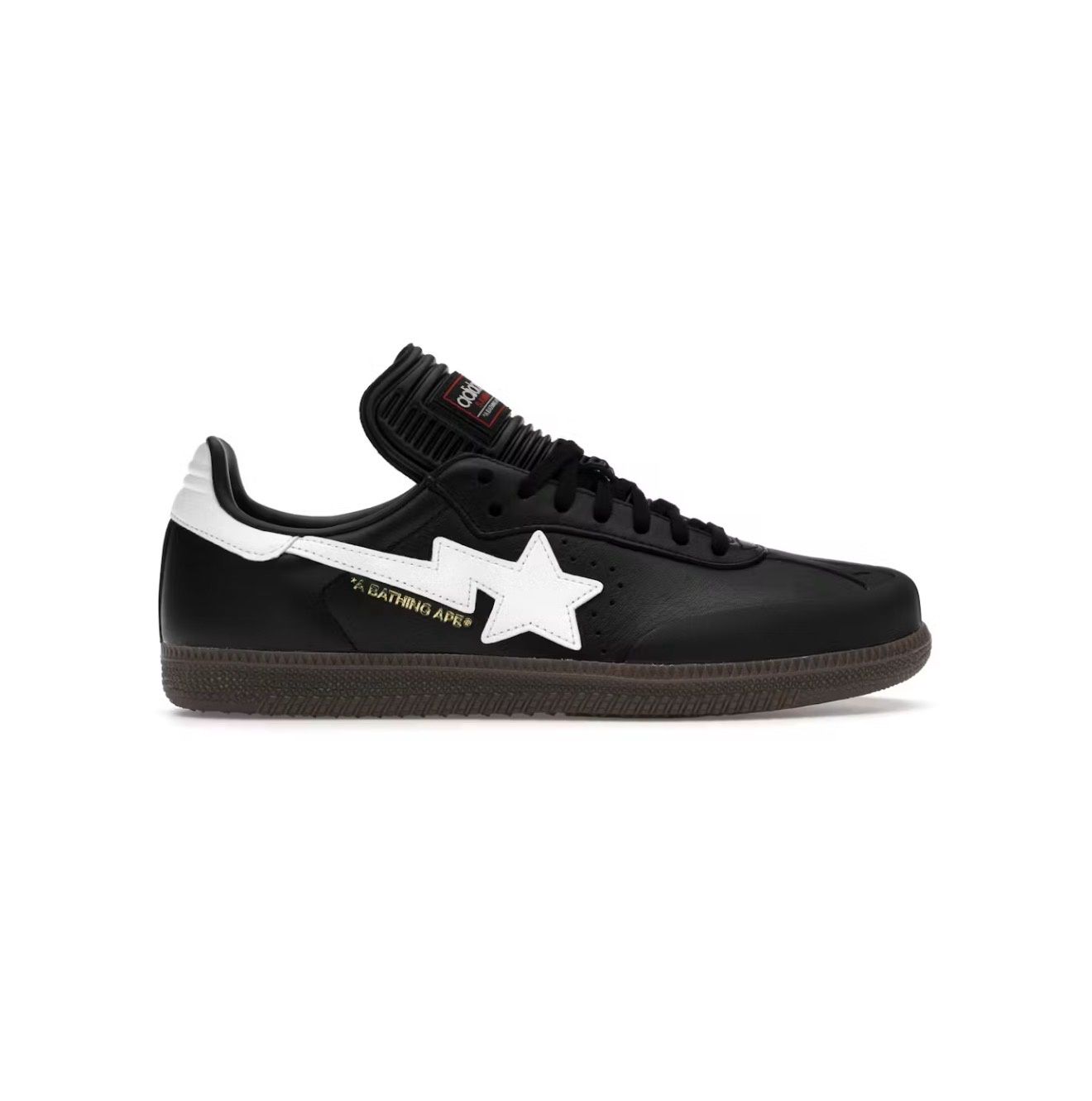 ADIDAS SAMBA x BAPE “BLK / GUM”  (SZ 9.5)  NEW/OG ALL