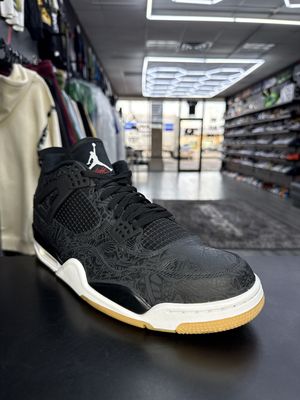 J4 “BLK LASER GUM”  (SZ 14)  USED/NO BOX