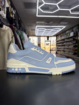 LOUIS VUITTON TRAINER “#54 BLUE/WHT”  (SZ 12.5US / 11LV)  WORN 1x/NO BOX