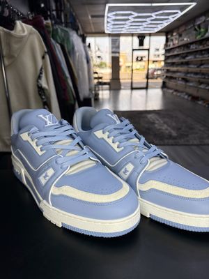 LOUIS VUITTON TRAINER “#54 BLUE/WHT”  (SZ 12.5US / 11LV)  WORN 1x/NO BOX