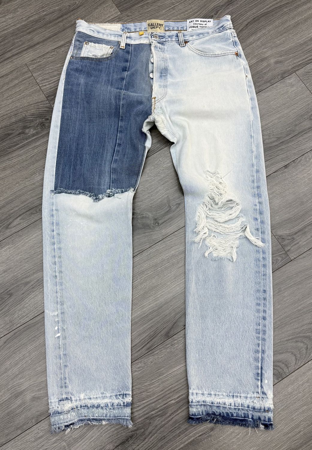 GALLERY DEPT. KEN DENIM JEANS “INDIGO”  (SZ 33W)  PRE-OWNED