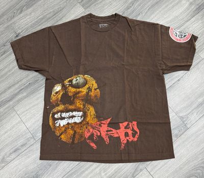TRAVIS SCOTT TEE “VIP BROWN”  (X-LARGE)  PRE OWNED