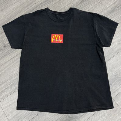 TRAVIS SCOTT TEE “BLK/McDONALDS”  (LARGE)  PRE-OWNED