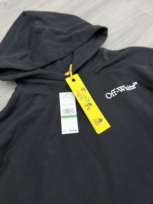 OFF-WHITE KIDS HOODIE “BLK /WHT”  (MEDIUM)  NEW