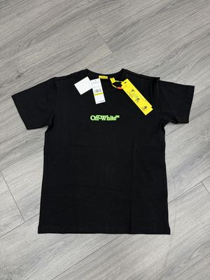 OFF-WHITE KIDS TEE “BLK /GRN”  (LARGE)  NEW