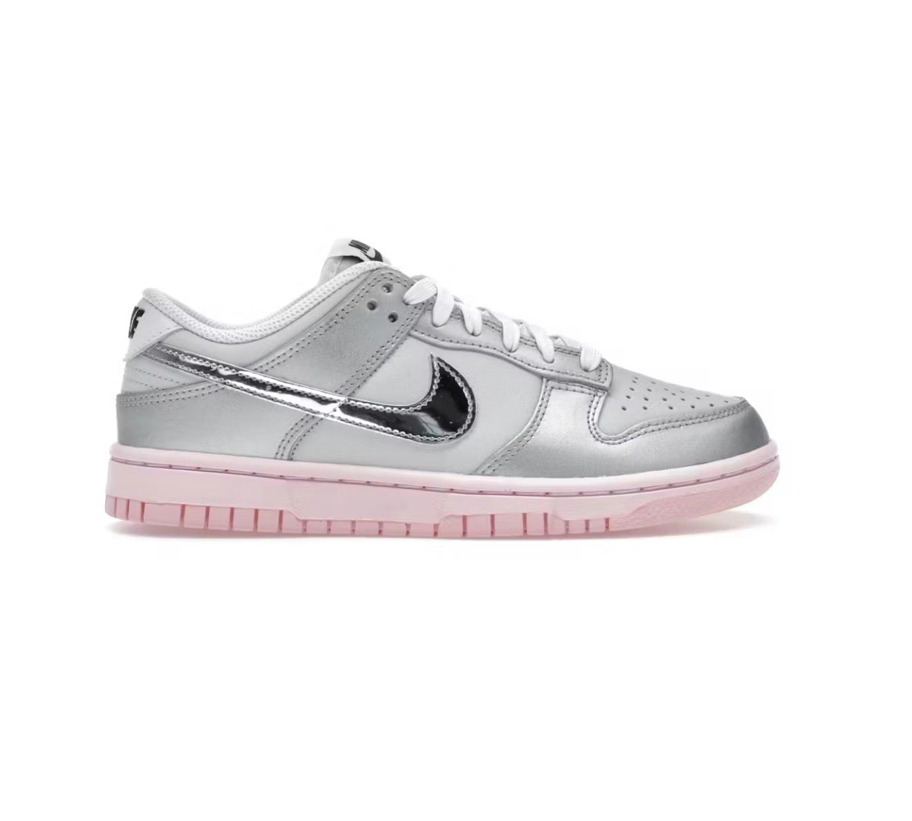 NIKE DUNK “METALLIC SILVER PINK FOAM”  (SZ 5.5Y / 7W)  NEW/OG ALL