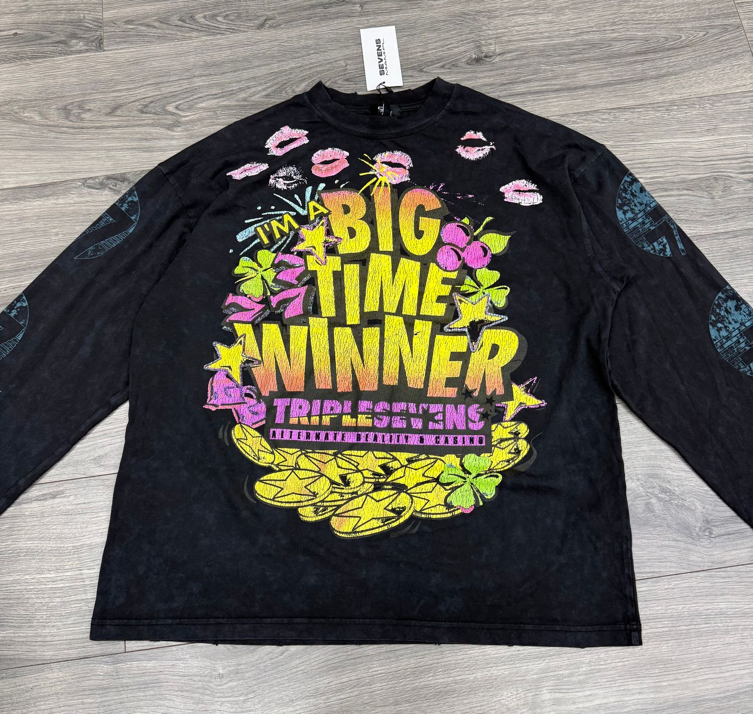 TRIPLE 7s CLUB “LOTTERY/BLK”  (SMALL)  NEW