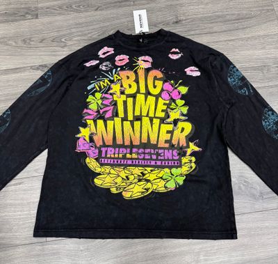 TRIPLE 7s CLUB “LOTTERY/BLK”  (SMALL)  NEW