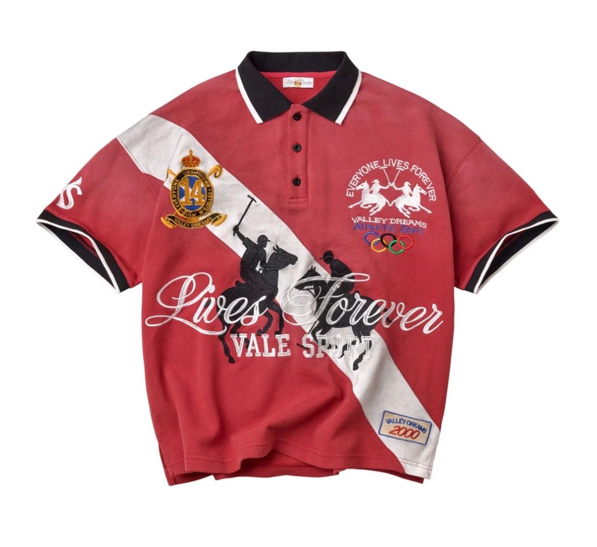 VALE FOREVER POLO  “LONDON RED”  (MEDIUM)  NEW