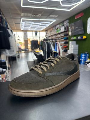 J1 LOW x TRAVIS SCOTT “VELVET BROWN”  (SZ 13)  USED/OG BOX