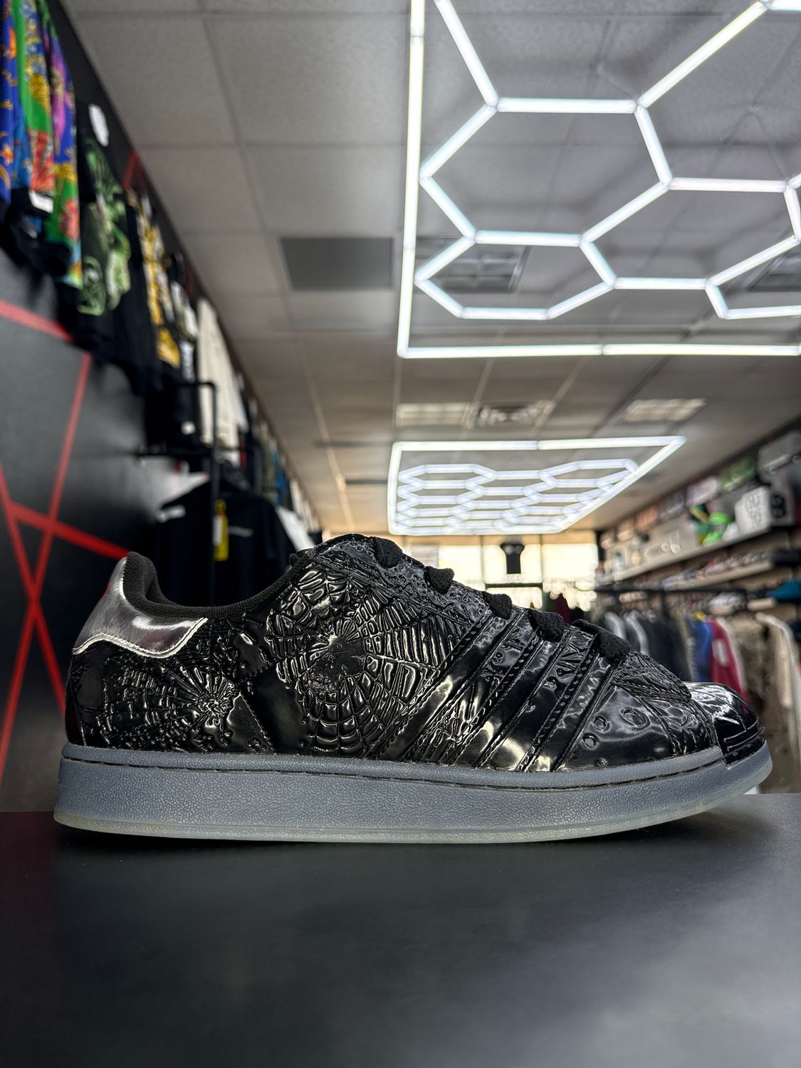 ADIDAS SHELLTOE x SP5DER “BLK”  (SZ 12)  USED/OG ALL