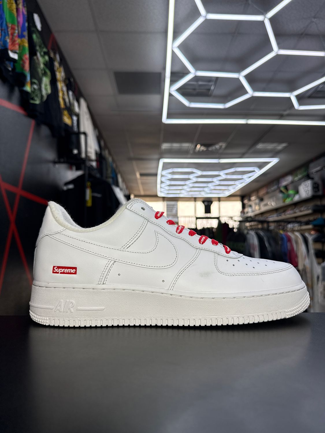 NIKE AF1 x SUPREME  “WHT”  (SZ 12)  USED/OG ALL