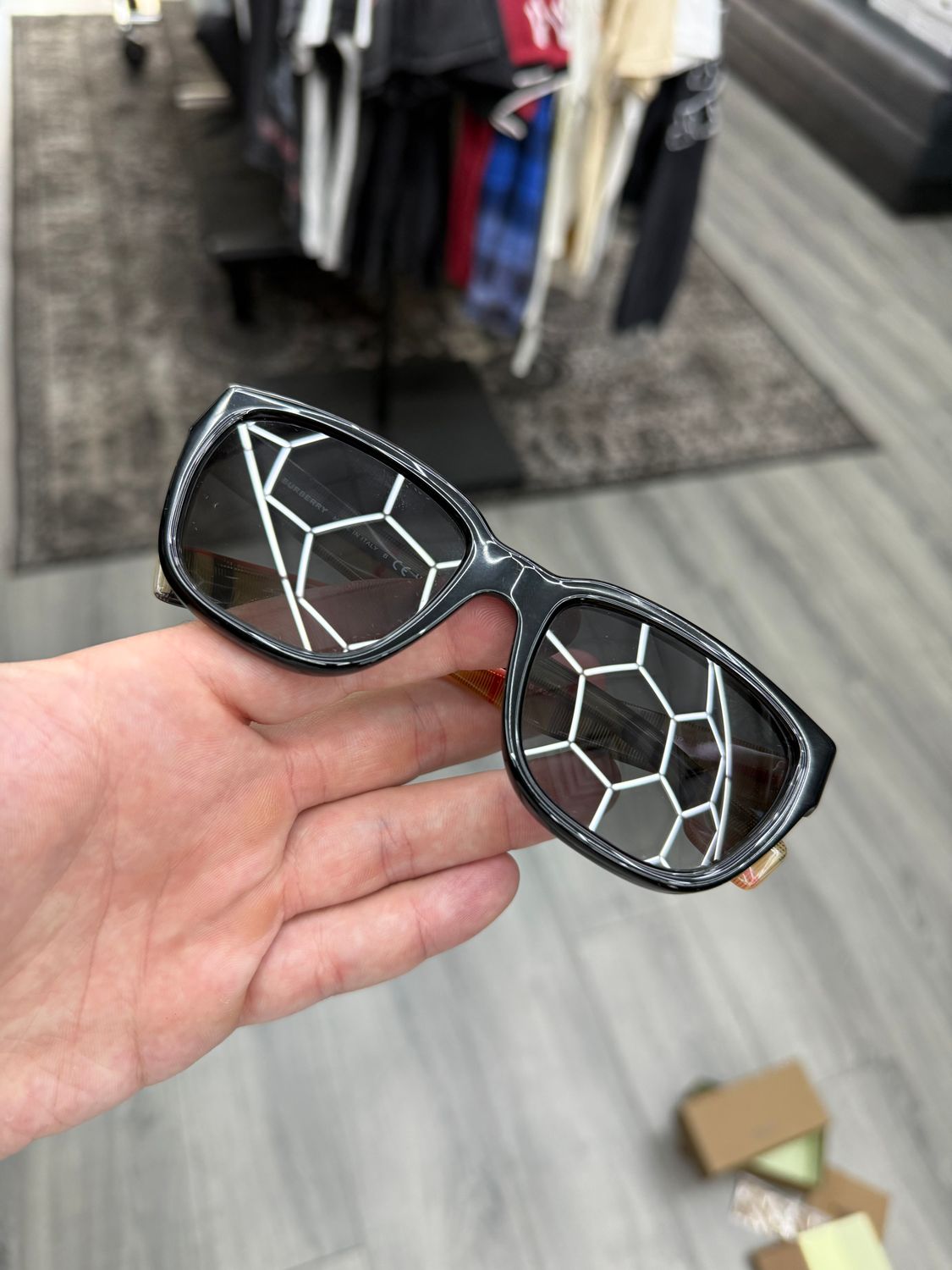 BURBERRY GLASSES “BLK”  NEW