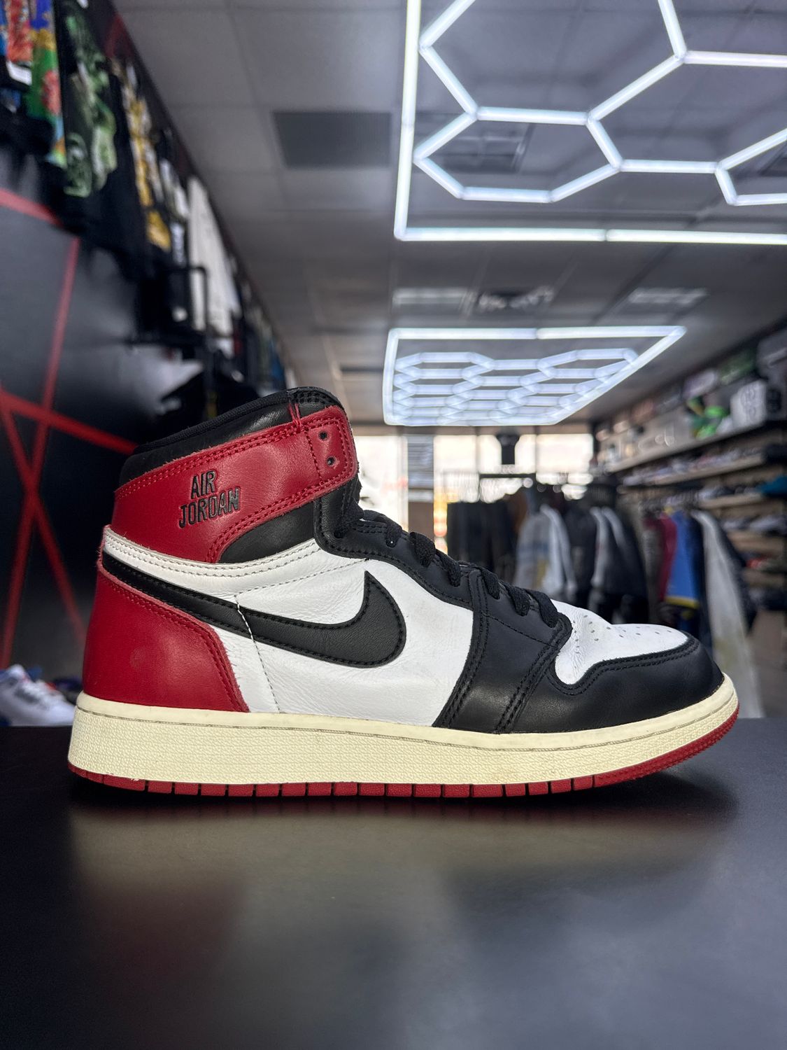 J1 “BLK TOE REIMAGINED”  (SZ 6.5Y / 8W)  USED/OG ALL