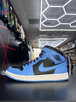 J1 MID “UNIVERSITY BLUE/BLK”  (SZ 10)  USED/NO BOX