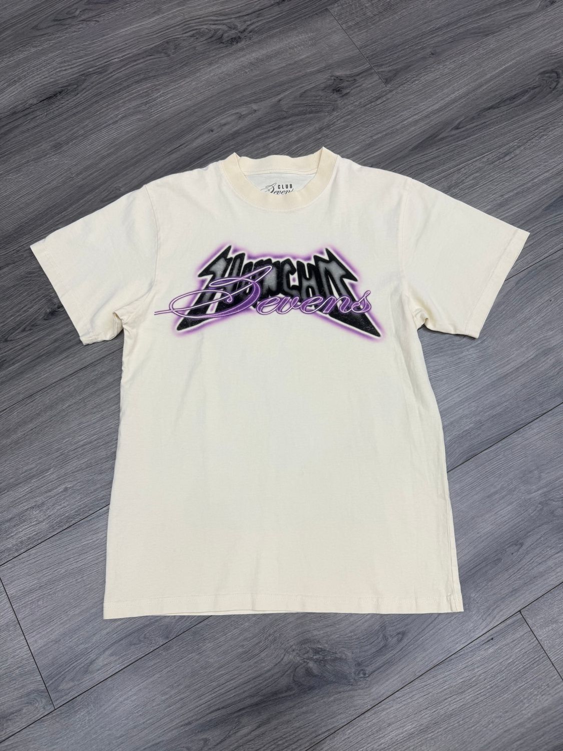 TRIPLE 7s TEE “CREAM”  (SMALL)  NEW