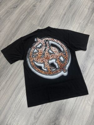 LOST HILLS TEE “CHEETA/BLK”  (MEDIUM)  NEW