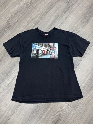 SUPREME TEE “HARDWARE/NAVY”  (X-LARGE)  PRE OWNED
