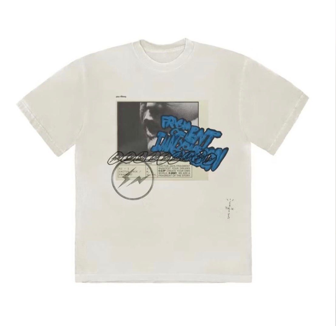 TRAVIS SCOOT TEE “FRAGMENT MANIFEST”  (XXL)  NEW