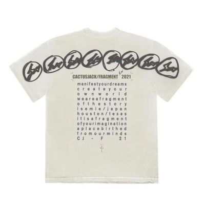 TRAVIS SCOOT TEE “FRAGMENT MANIFEST”  (MEDIUM)  NEW