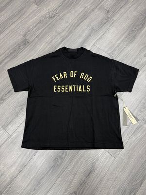ESSENTIALS OVERSIZED TEE “BLK”  (X-LARGE)  NEW