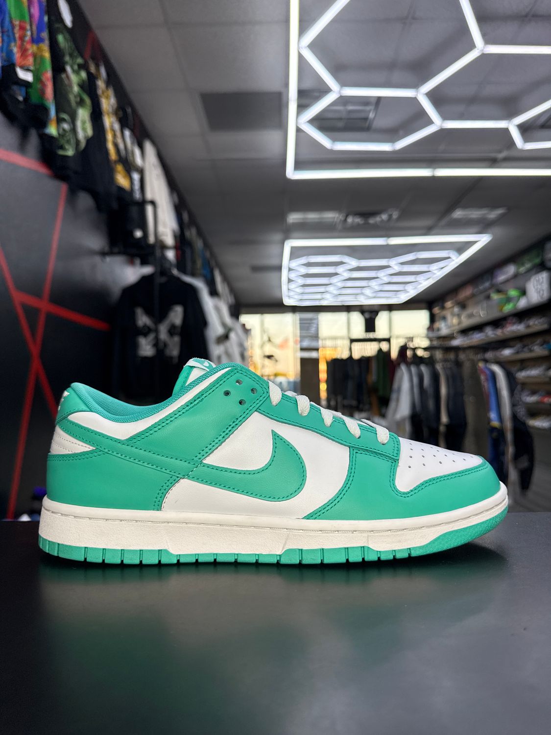 NIKE DUNK “CLEAR JADE”  (SZ 10)  USED/NO BOX