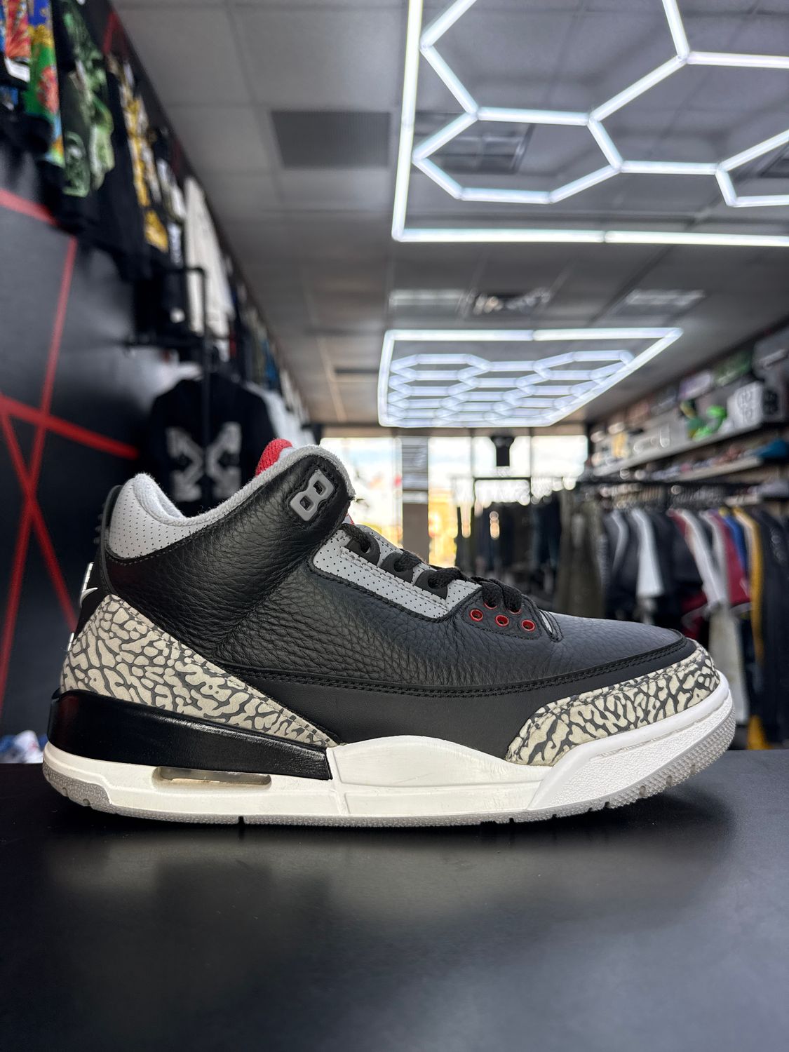 J3 “BLK CEMENT/2018”  (SZ 8.5)  USED/OG ALL