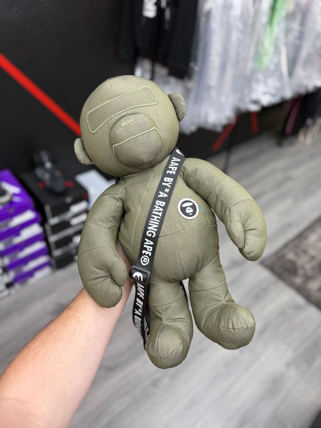 AAPE MOONFACE  BAG  “GRN”  (NEW)