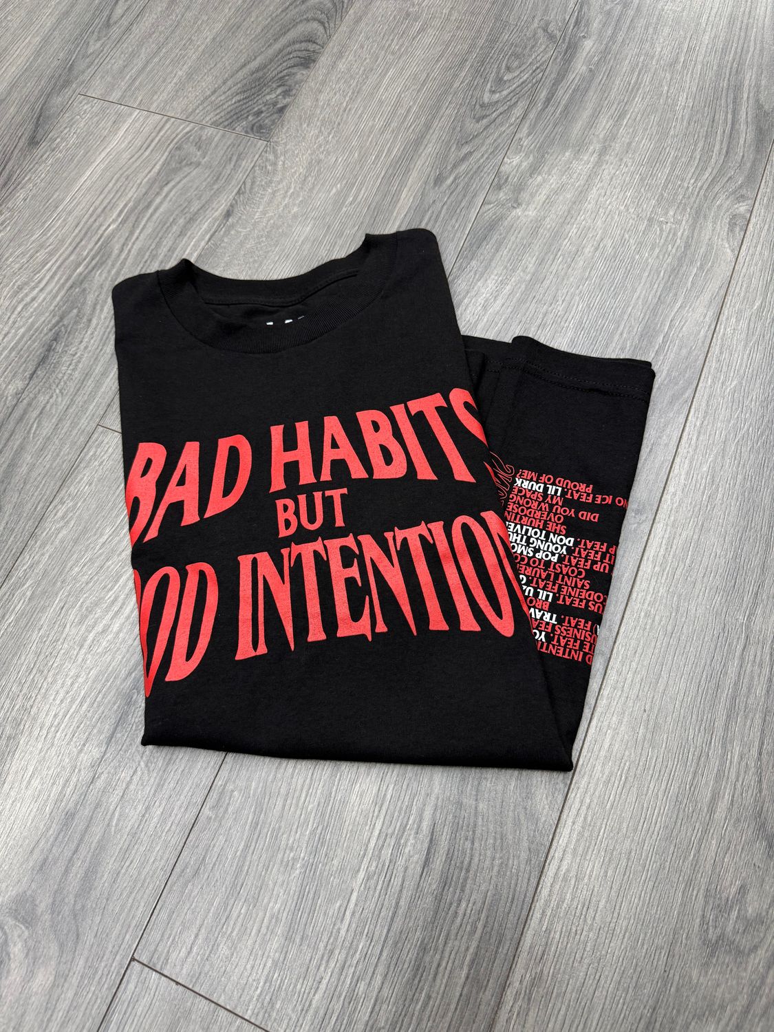 NAV x VLONE  “BAD HABITS/BLK/RED”  (MEDIUM)  PRE-OWNED