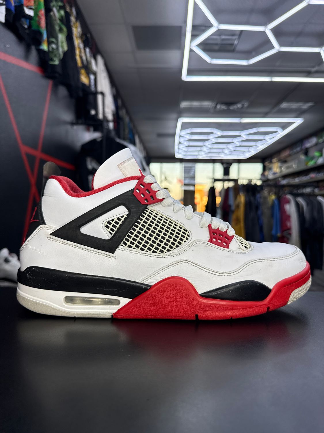 J4 “FIRE RED”  (SZ 12)  USED/OG BOX