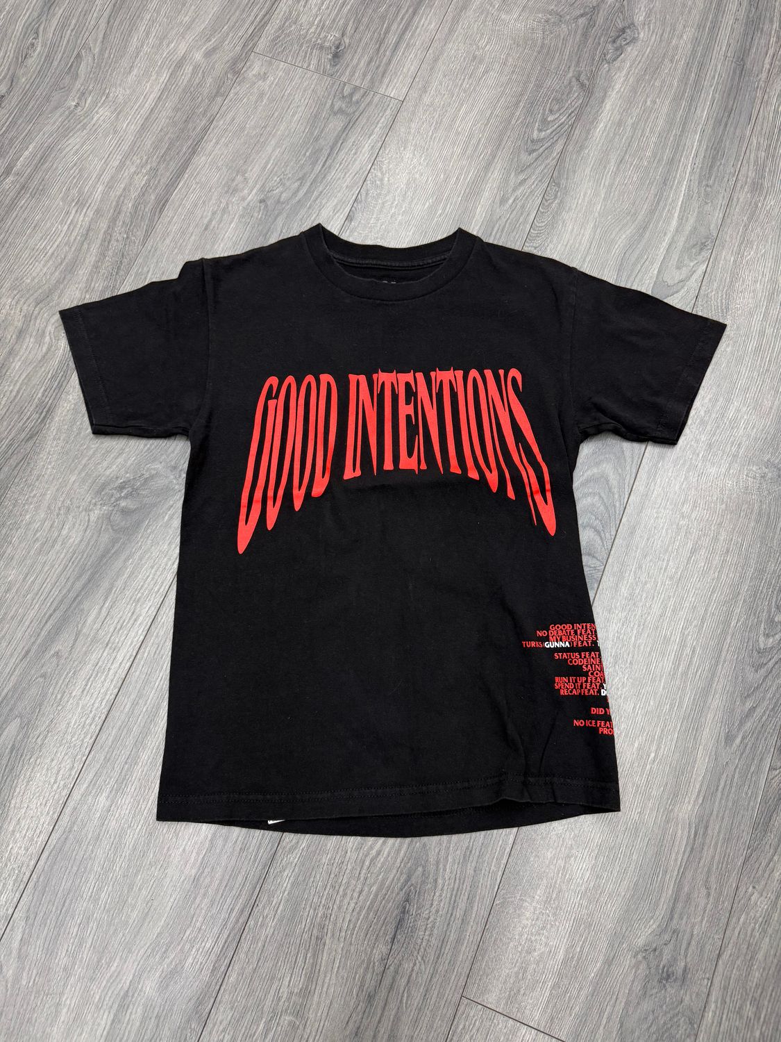 NAV x VLONE TEE “RED/BLK”  (SMALL)  PRE-OWNED
