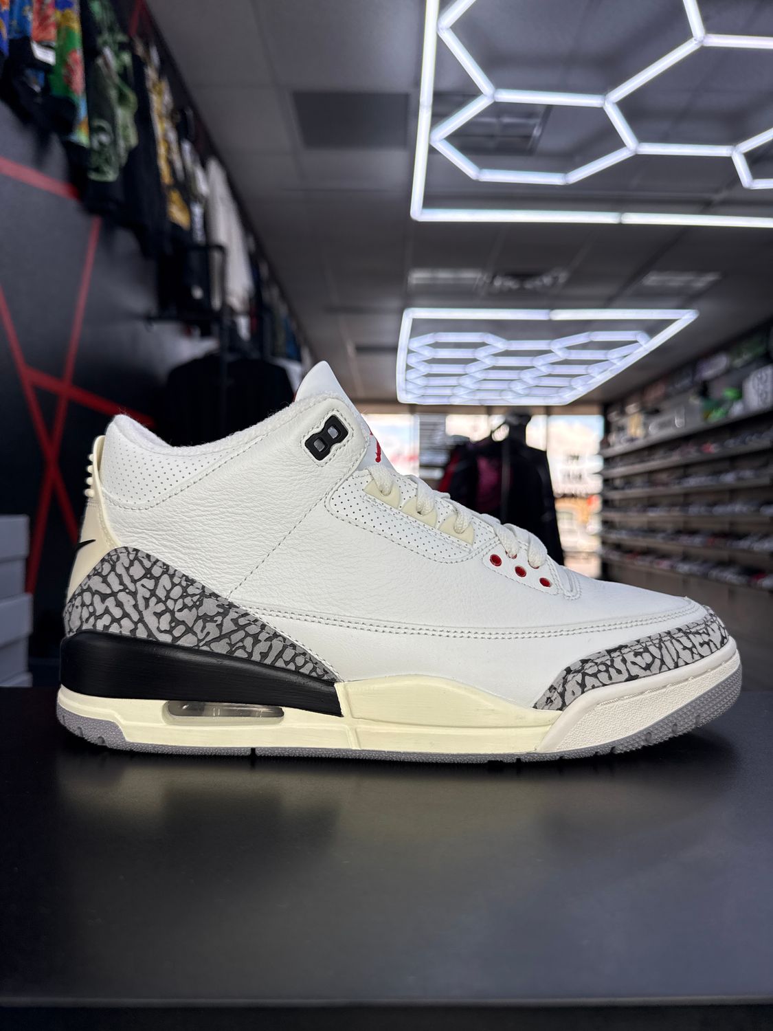 J3 “WHT CEMENT”  (SZ 10)  WORN 1x/OG ALL