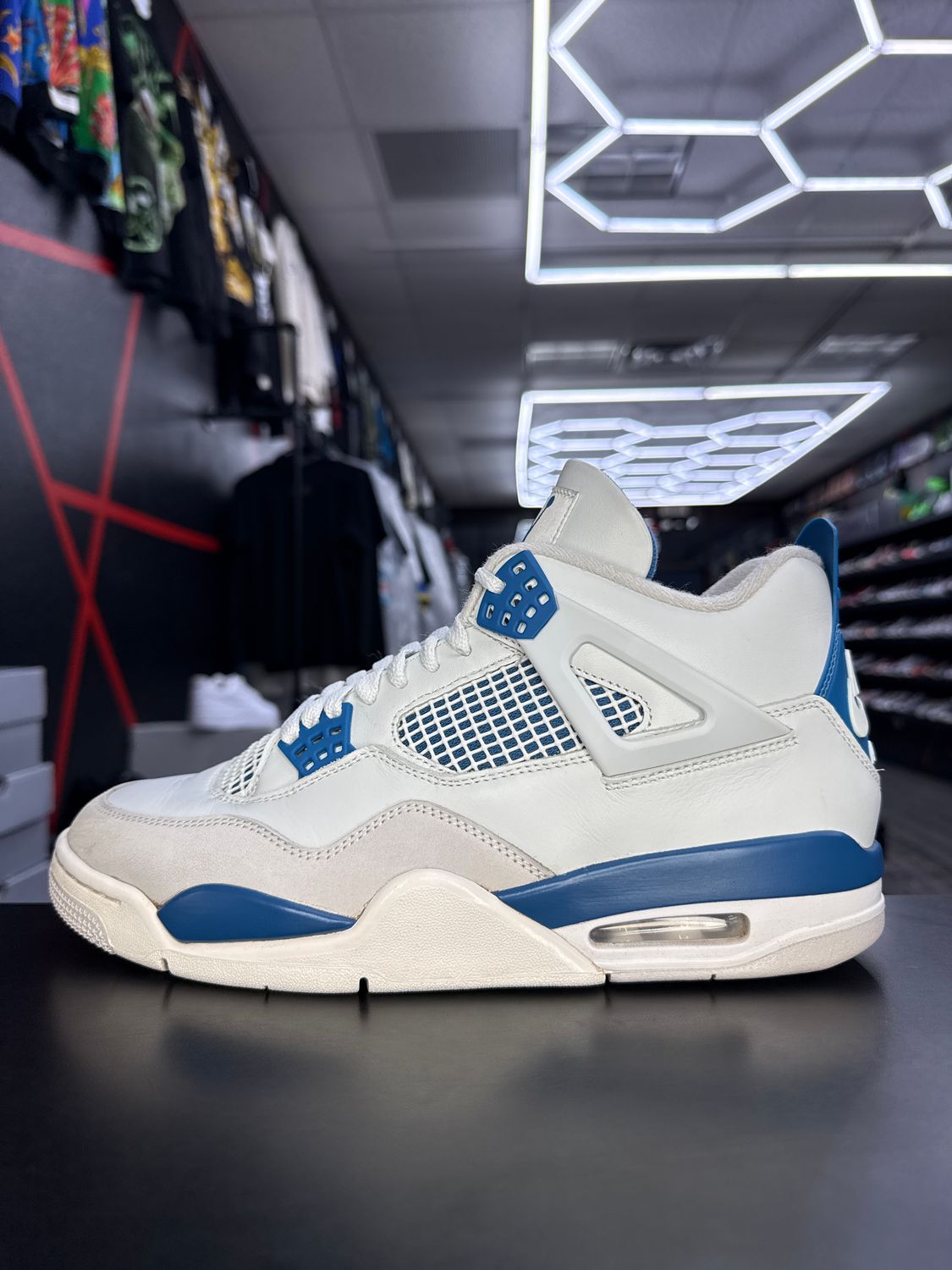 J4 “MILITARY BLUE”  (SZ 10)  USED/OG BOX
