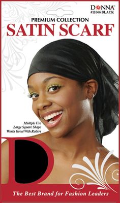 SATIN SCARF BLACK