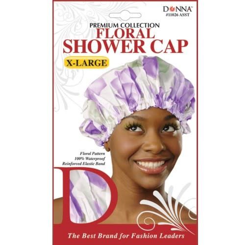 X-LARGE FLORAL SHOWER CAP