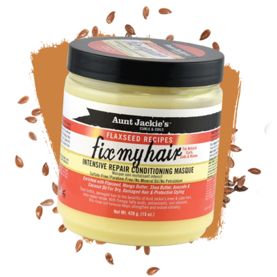 FLAXSEED FIX MY HAIR INTENSIVE REPAIR CONDITIONING MASQUE 15OZ