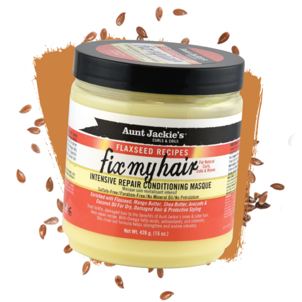FLAXSEED FIX MY HAIR INTENSIVE REPAIR CONDITIONING MASQUE 15OZ