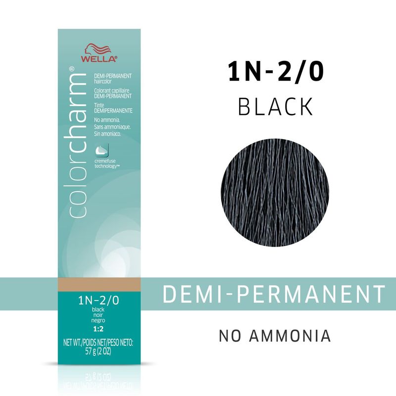 COLOR CHARM DEMI-PERMANENT - 1N - 2/0 BLACK