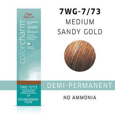 COLOR CHARM DEMI-PERMANENT -  7WG - 7/73 MEDIUM SANDY GOLD/MEDIUM CARAMEL BLONDE