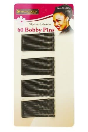 60 BOBBY PINS BLACK