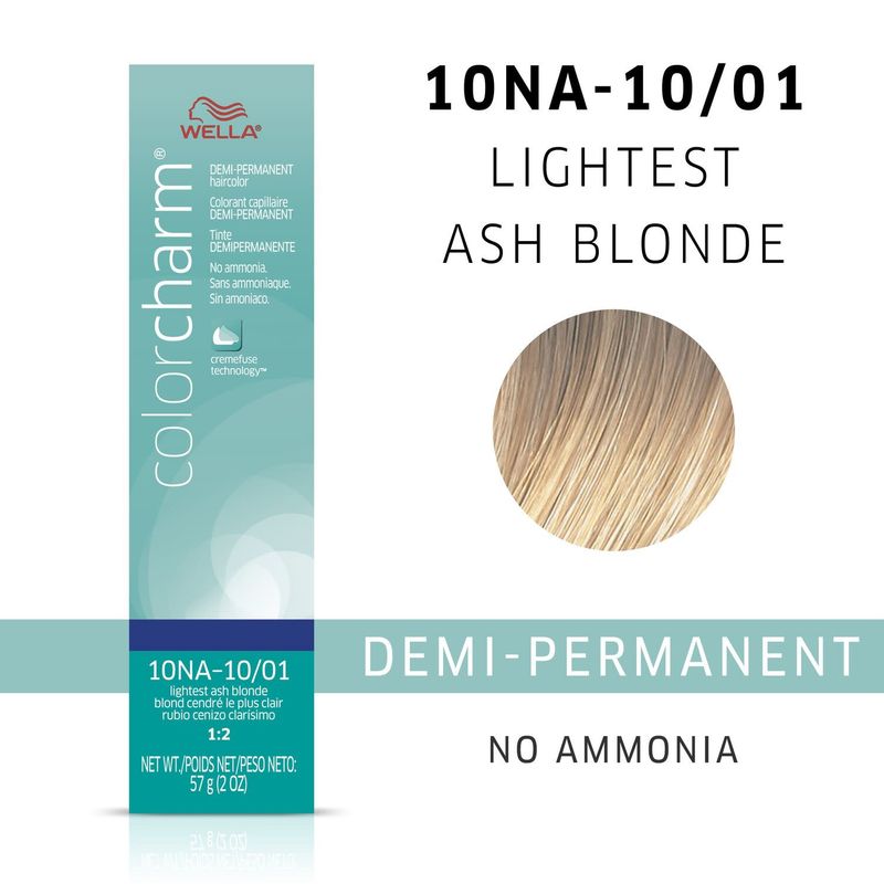 COLOR CHARM DEMI-PERMANENT - 10NA - 10/01 LIGHTEST ASH BLONDE (DISCONTINUED)