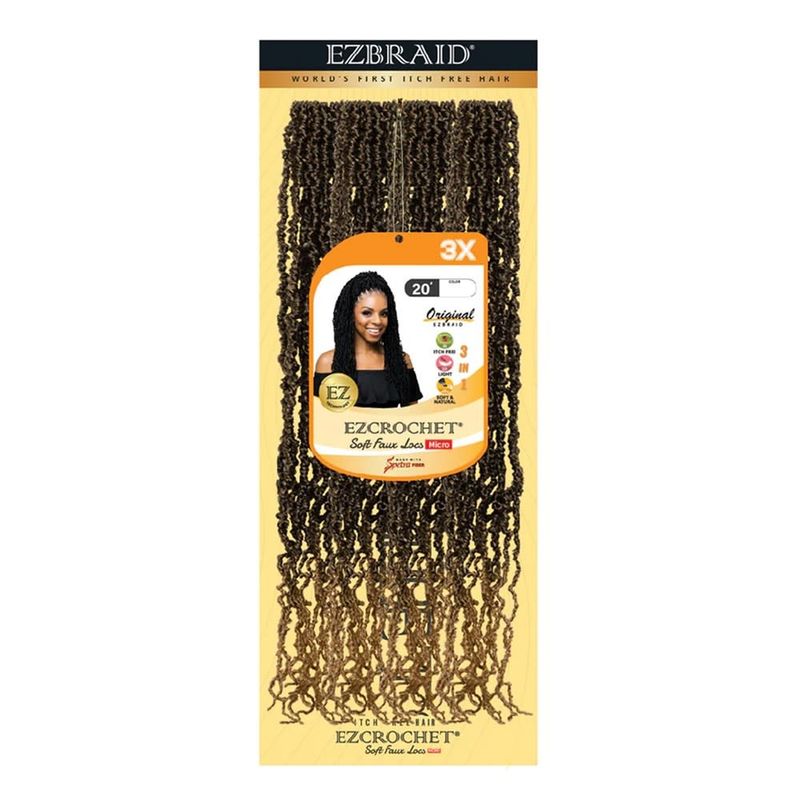 EZCROCHET 3X SOFT FAUX LOCS MICRO BRAID 20"