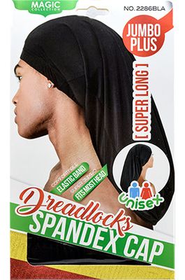DREADLOCKS SPANDEX CAP - BLACK